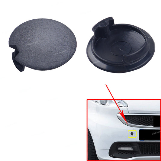 ya 27 6.18 2x Front Rear Bumper Towing Eye Cover Tow Cap Plug Fits for Smart Fortwo 2007-15