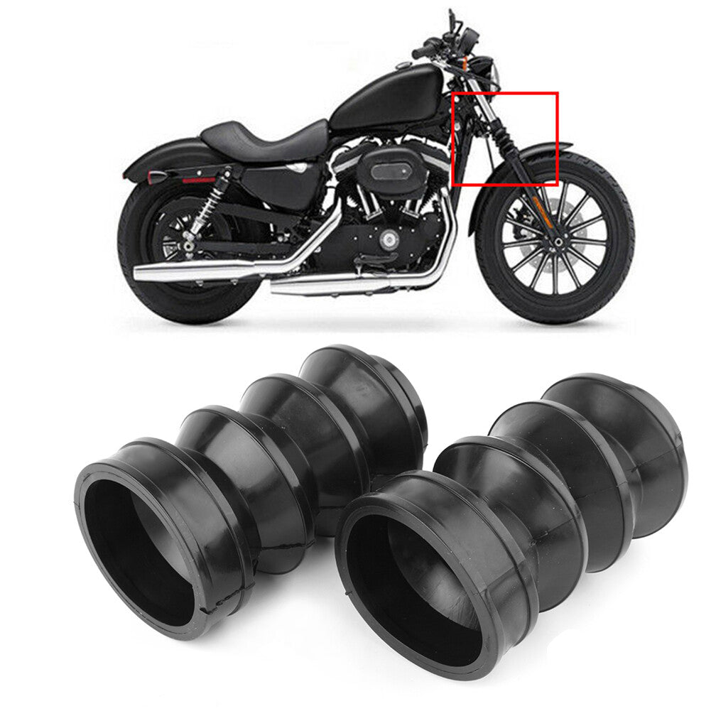 ya 4 6.17.2 Front Fork Cover Gaiters Boots Rubber Fit for Harley Sportster XL883 XL1200 883