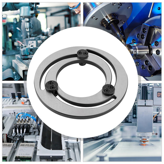 8  Adjustable CNC Lathe Soft Jaw Boring Ring Steel Hydraulic Three-Jaw Chuck