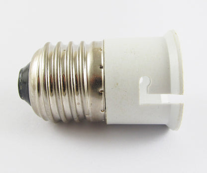 ya 14 2pcs E27 Male to B22 Female Socket Base LED Halogen CFL Light Bulb Lamp Adapter