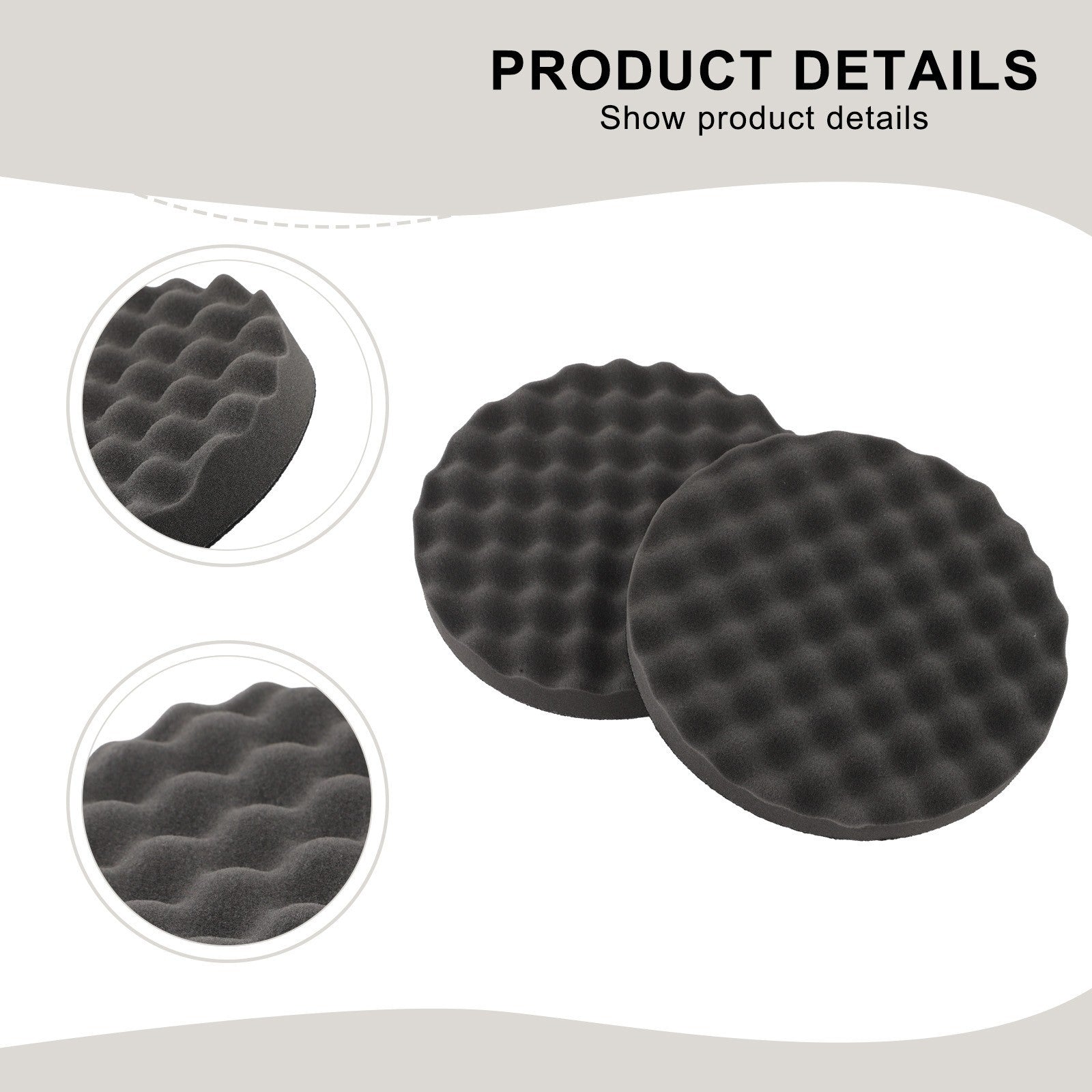 ya 17 2PCS 05725 Foam Polishing Pad, 8 In