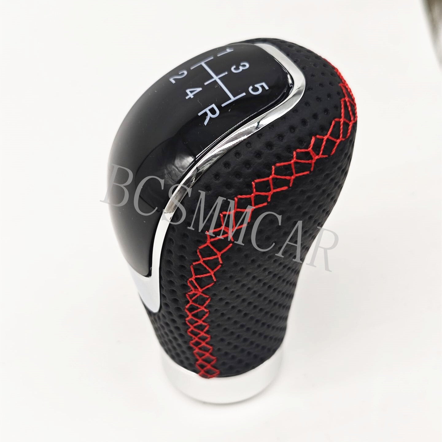 ya 1 8.25.2 shuiyin Leather Car Manual Automatic Gear Stick Shift Knob Shifter Lever Head 5/6 Speed