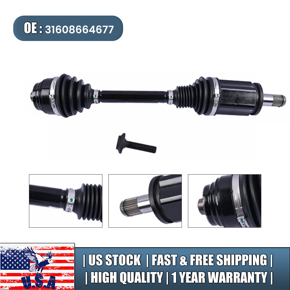 ya 5 8.7 Front Left Driver Side Axle Shaft 31608664677 Fits 18-23 for BMW M550I XDRIVE G30