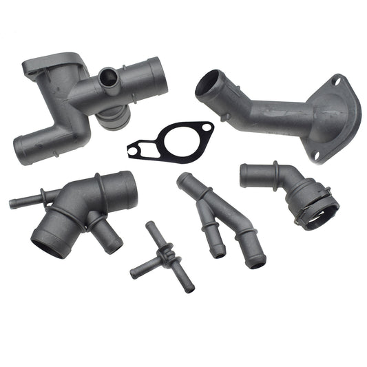 ya 3 6.25 Aluminum engine coolant flange pipe set of 6 pieces suitable for VW for Golf for JETTA CC