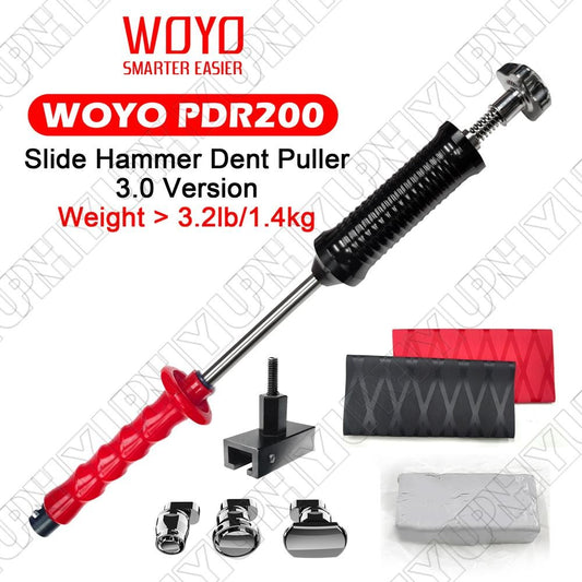 ya 1 6.30 WOYO PDR200 Slide Hammer Dent Puller Car Body Paintless Dent Repair Tool Kit