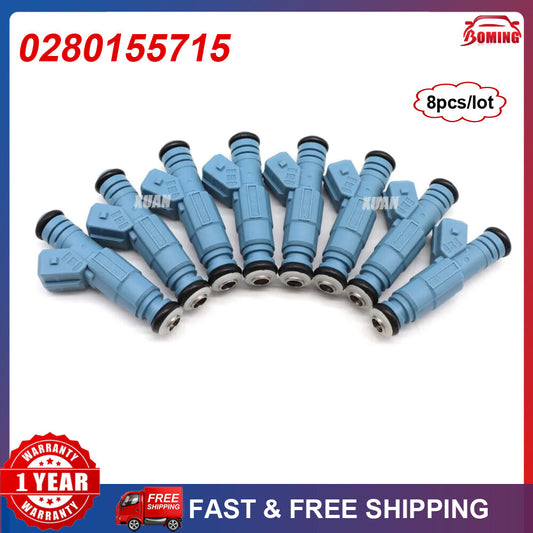ya 1 7.2 Set of 8pcs 0280155715 New Fuel Injectors for Dodge for Ram 1500 2500 3500 5.2L 5.9L