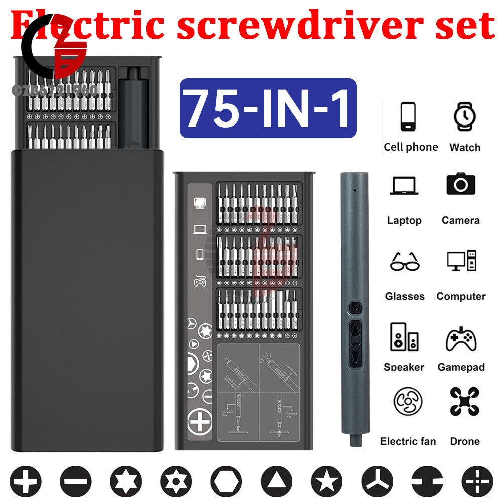 ya 26 75in1 Electric Screwdriver Magnetic hargeable Pision Screwdriver Set