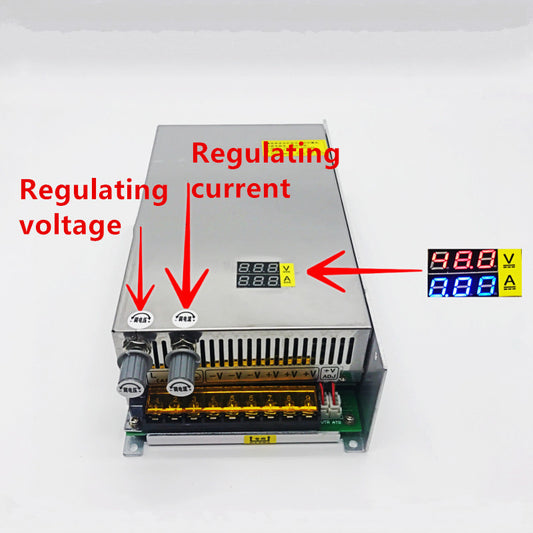 220VAC To DC 0-48VDC 1000W 20A Switch Power Supply Voltage and Current Adjusted