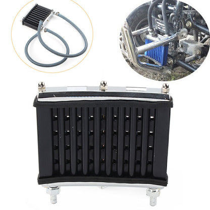 ya 5 8.7 Motorcycle Engine Oil Cooler Cooling Radiator Kit for 125CC 140CC 150CC Black