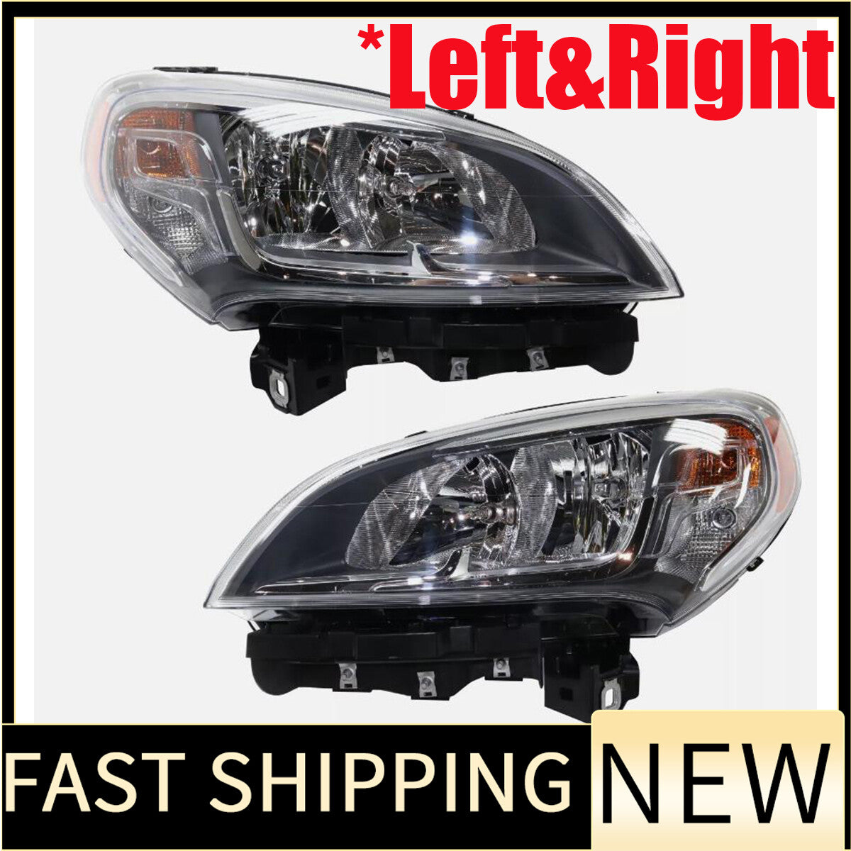ya 11 10.28 Left & Right Headlight Set For 2015-22 for Ram ProMaster City 68469416AA 68