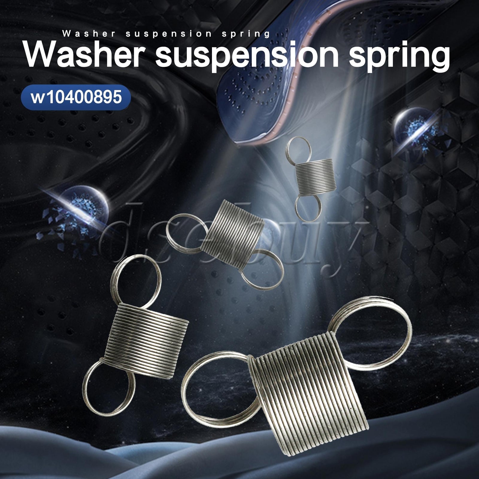 ya 26 Silver Metal W10400895 Washer Suspension Tub Centering Spring Pack of 4