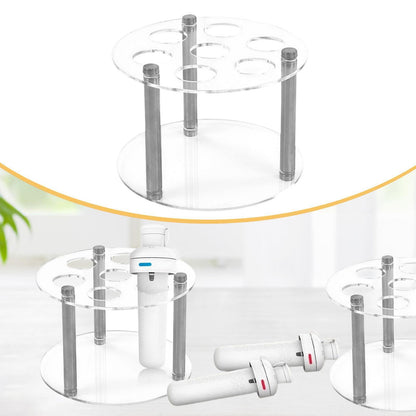 ya 25 Flavor Cartridge Holder Acrylic Water Bottle Stand Case Round Support Stand