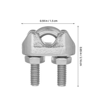 ya 26 40 Pcs Stainless Steel Cable Clamps Rope Bolt Sa le Fastener Clips