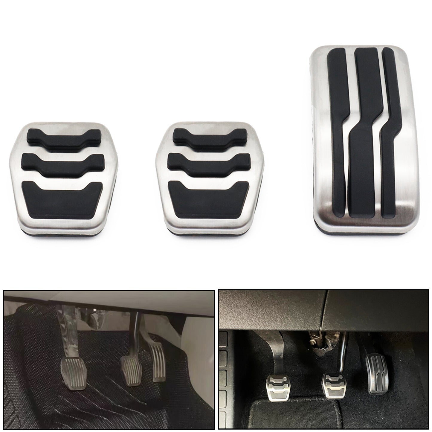 ya 9 6.5.2 for Ford Focus MK2 3/4 for Mazda 3 for Lincoln MKC Pedals Pedal Set Stainless Steel Footrest