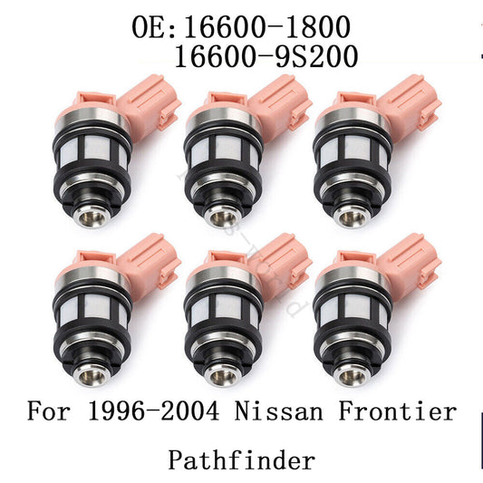 ya 1 7.2 166001800 6x Fuel Injector for 1996-2004 for Nissan Frontier Pathfinder Xterra 3.3L