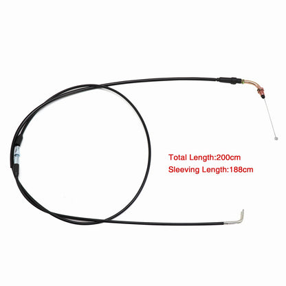 ya 5 8.7 188mm Motorcycle Throttle Cable Scooter Accelerator Double Elbow GY6 Engine