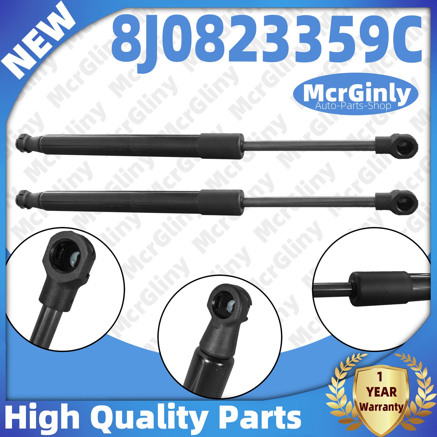 ya 1 7.3 2Pcs Front Hood Lift Supports 8J0823359C for Audi TTS Quattro/ TT/ TT RS Quattro