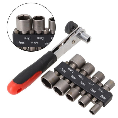 ya 26 Ratchet Wrench Socket Wrench Small Spanner Set 10pcs Adapter Exquisite