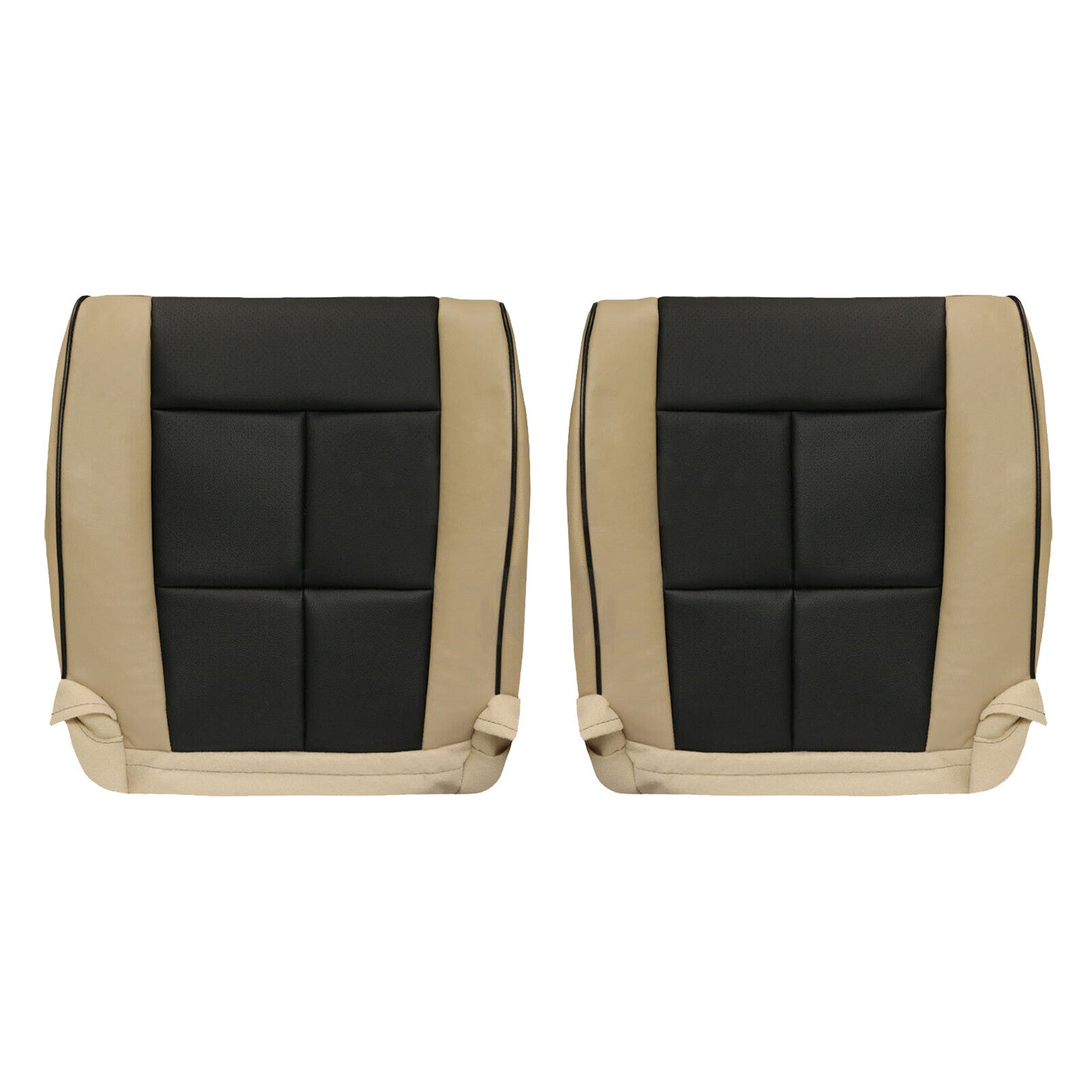 ya 12 5.22 for for Lincoln for Navigator Front Driver&Passenger Side Leather for SEAT Cover Tan & Black