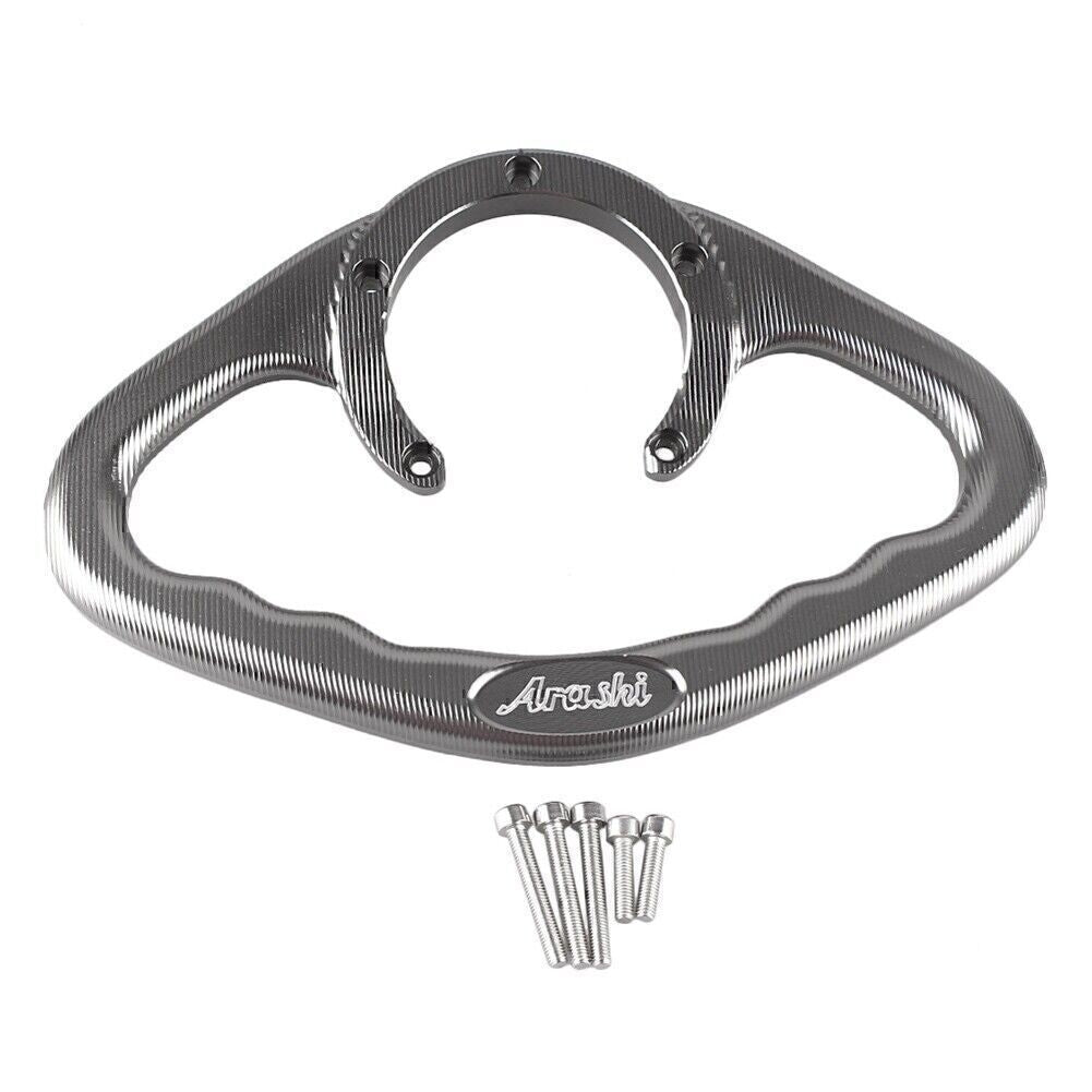 ya 3 6.23 Passenger Safety Tank System Grip Handle Bar Motor for Yamaha FZ1 FZ6 R1 R6 Grey