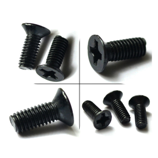 M3 M4 M5 M6 Black Steel Phillips Cross Recessed Countersunk Flat Head Screw Bolt