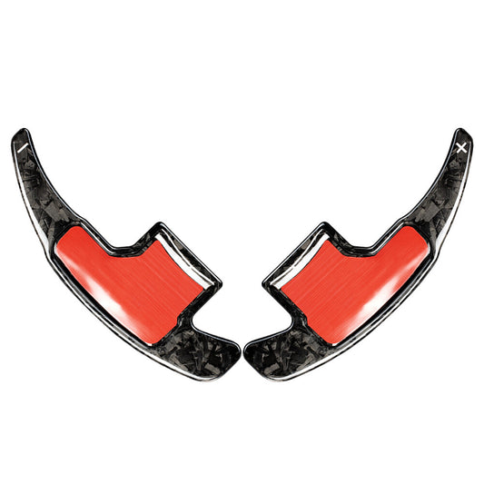ya 11 6.5 Carbon Fiber Steering Wheel Paddle Shifter Extension for Ford for Mustang 2015-2021