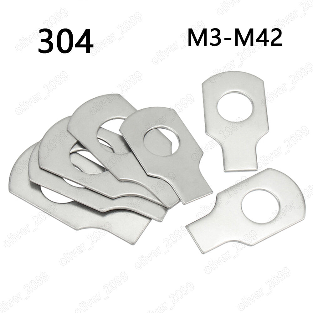304 Stainless Steel Tab Washers With Long Tab M3 M4 M5 M6 M8 M10 M12 M16 M18 M36