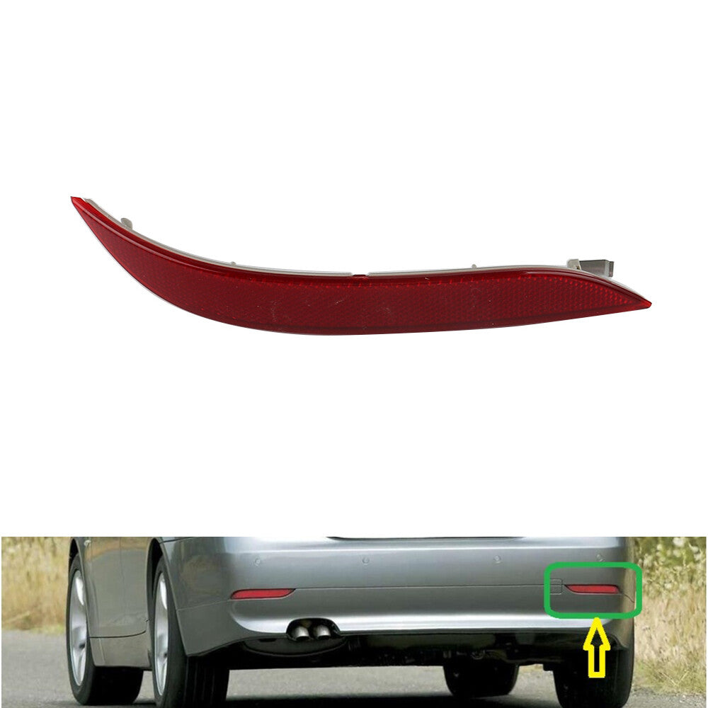 ya 27 6.18.2 Right Rear Bumper Reflector Red for BMW E60 525i 528i 530i 535i Passenger Side