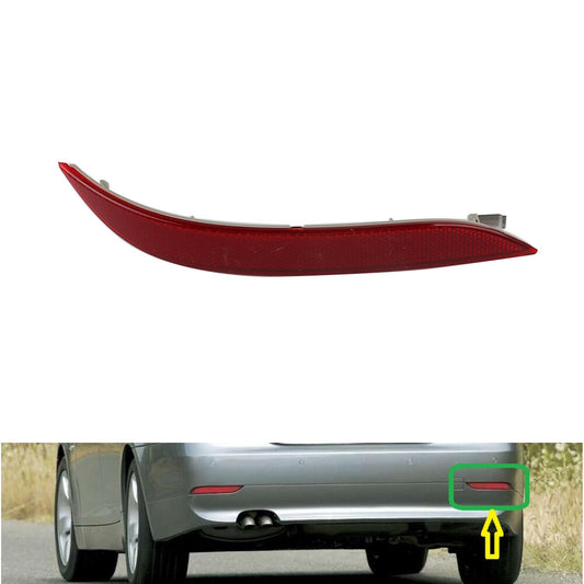 ya 27 6.18.2 Right Rear Bumper Reflector Red for BMW E60 525i 528i 530i 535i Passenger Side