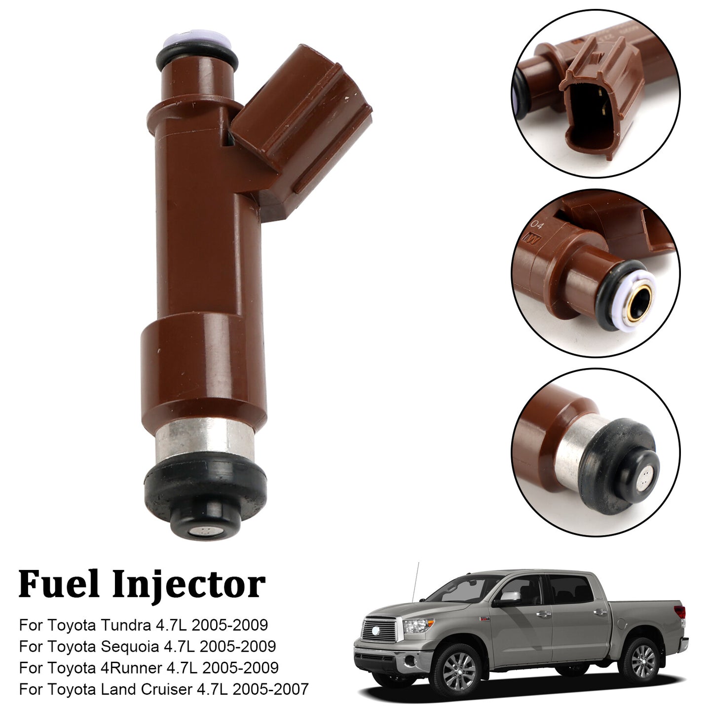 ya 1 8.5.3 1PCS Fuel Injector 23250-50060 for TUNDRA SEQUOIA 4RUNNER for GX470 LX470 4.7L