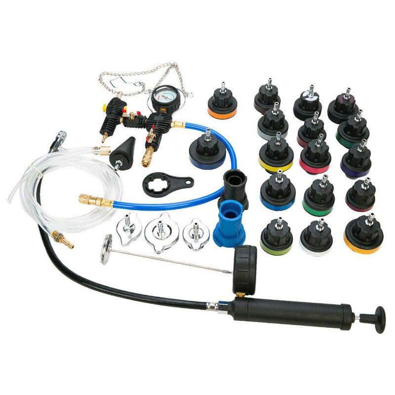 ya 14 32Pcs Universal Radiator Pressure Tester Vacuum Type Cooling System Test Deto