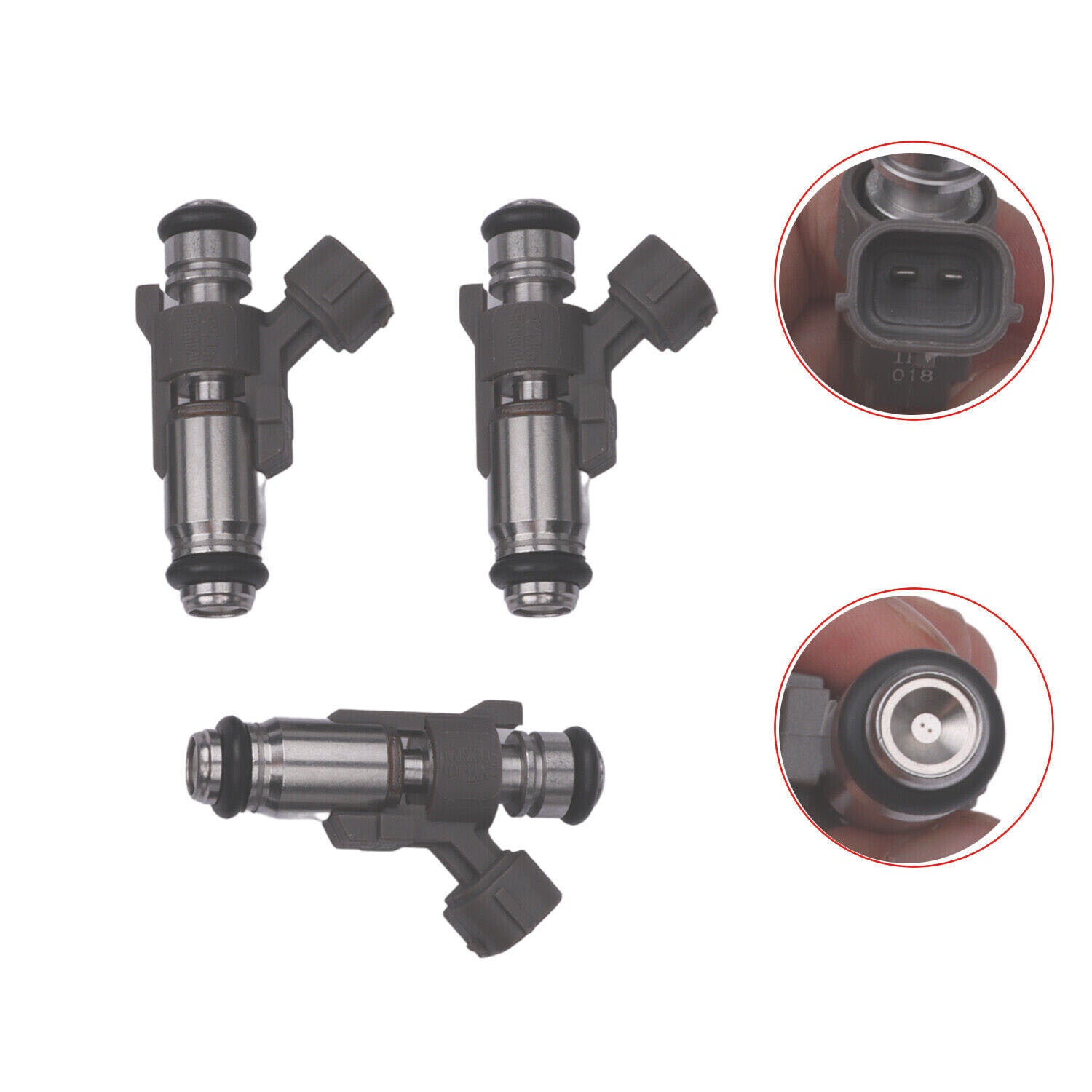 ya 1 8.5.2 3PCS Fuel Injector For Mule PRO FX FXR FXT KAF820 KAF820 EPS 49056-0038