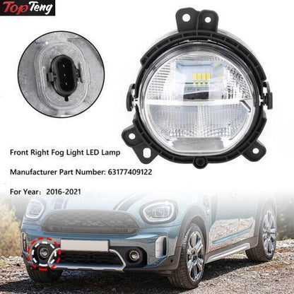 ya 1 8.12 baidi Front Bumper Right Fog Light 63177409122 for Mini Countryman F60 2016-21