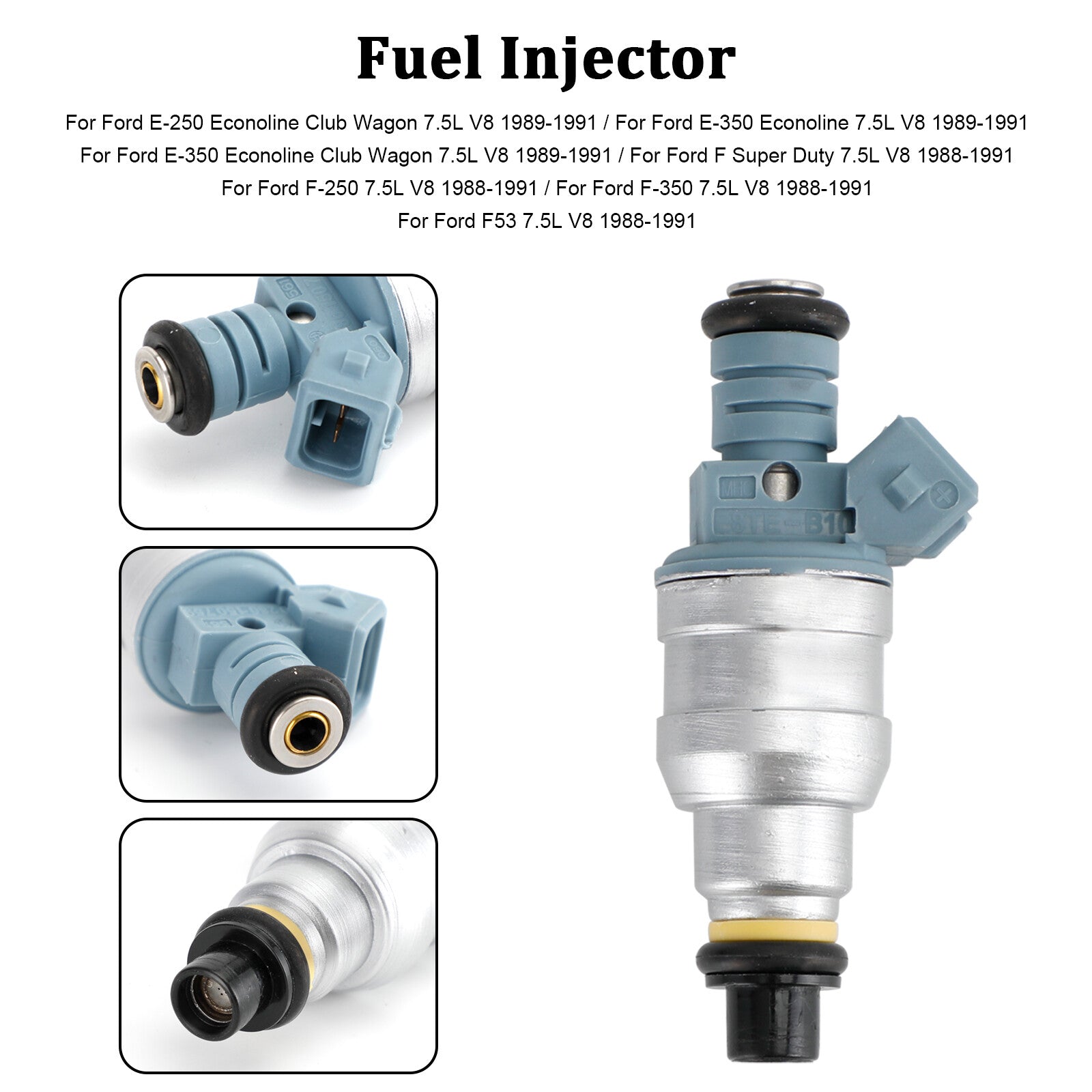 ya 1 8.5.4 1PCS Fuel Injector 0280150759 for E-250 E-350 7.5L V8 1988-1991 822-11120
