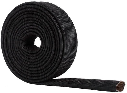 ya 8 5.27 Hot Hose Fiberglass Wrap Guard Cover Wire Fuel Line Heat Insulator Black for Car