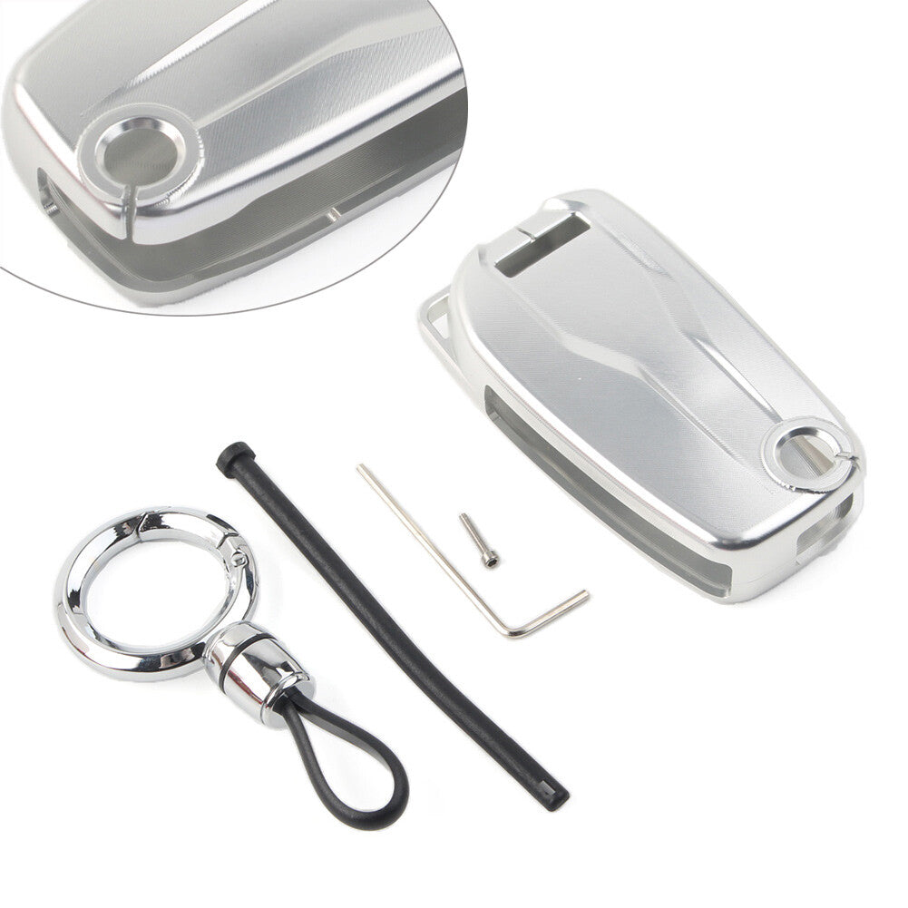 ya 10 5.28 Silver Aluminum Key Case Shell Cover for Ducati Diavel mts1260s/950s/1260 Enduro