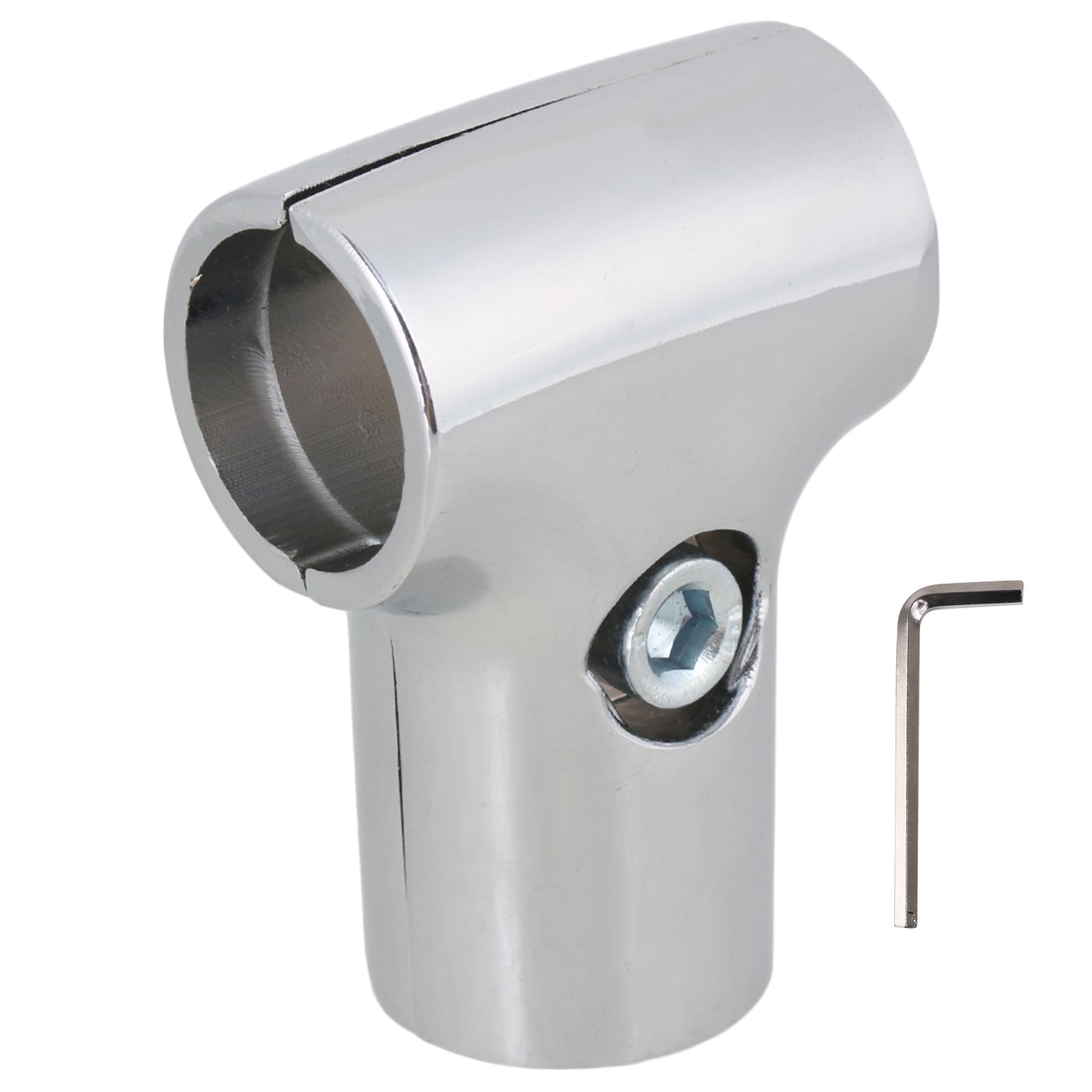 ya 26 3x Display Rack Clamp Pipe Fitting 25mm Shelves Tube Tee Connector Silver