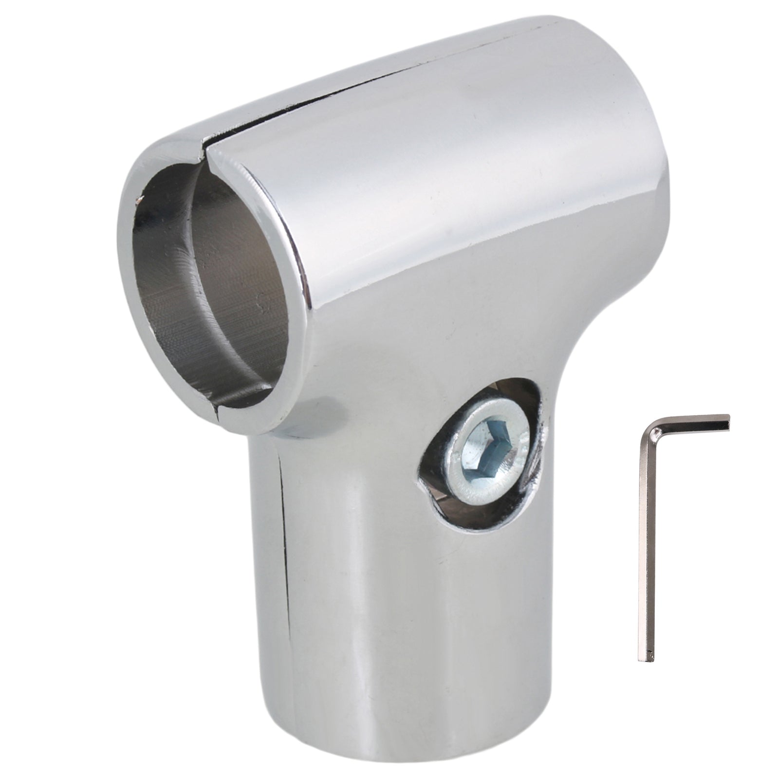 ya 26 3x Display Rack Clamp Pipe Fitting 25mm Shelves Tube Tee Connector Silver