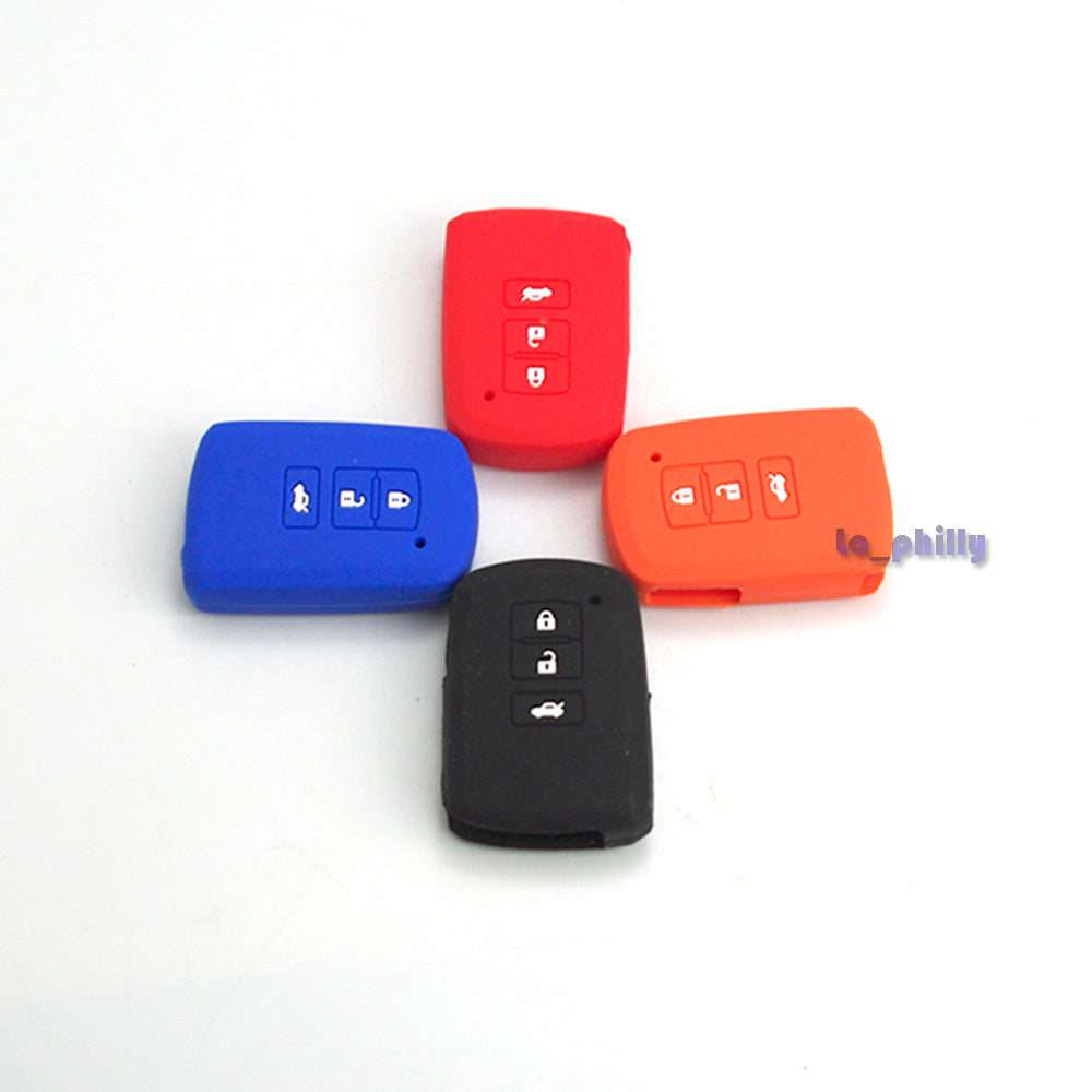 ya 5 8.7 Silicone Key Shell Case Cover 3 Buttons for TOYOTA for Camry for Smart Remote Key