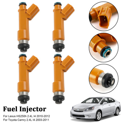 ya 1 8.12 baidi 4PCS Fuel Injector 23209-0H050 for Camry 2.4L 2003-2011 23209-28060