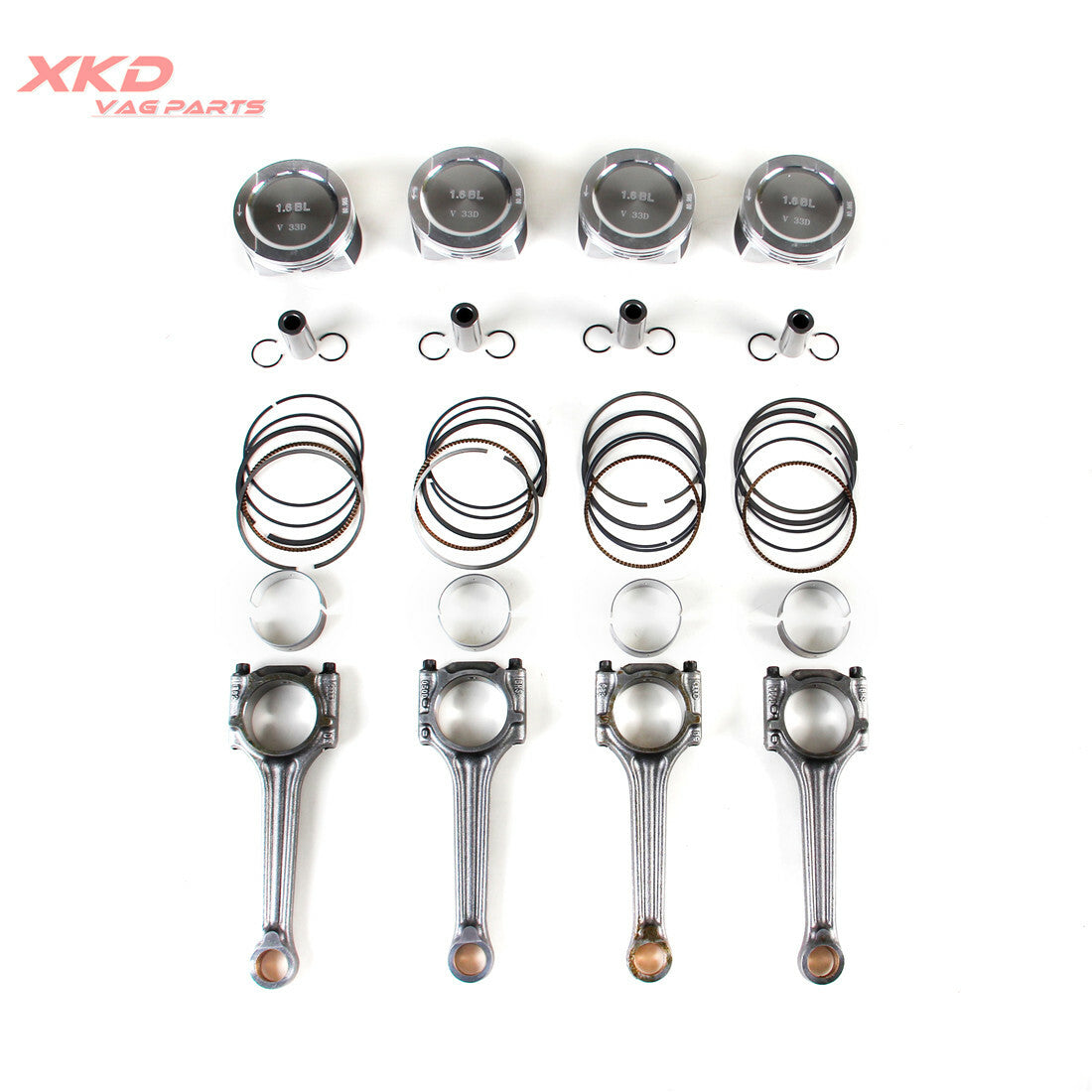 ya 11 6.9 1.6L piston rings and connecting rods and bearing shells suitable for VW for Golf AVU BFQ BSF