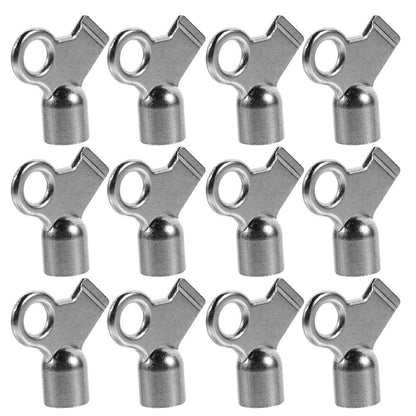 ya 14 12pcs Radiator Bleed Valve Key Set: Metal Small Square Keys for Bleeding Air