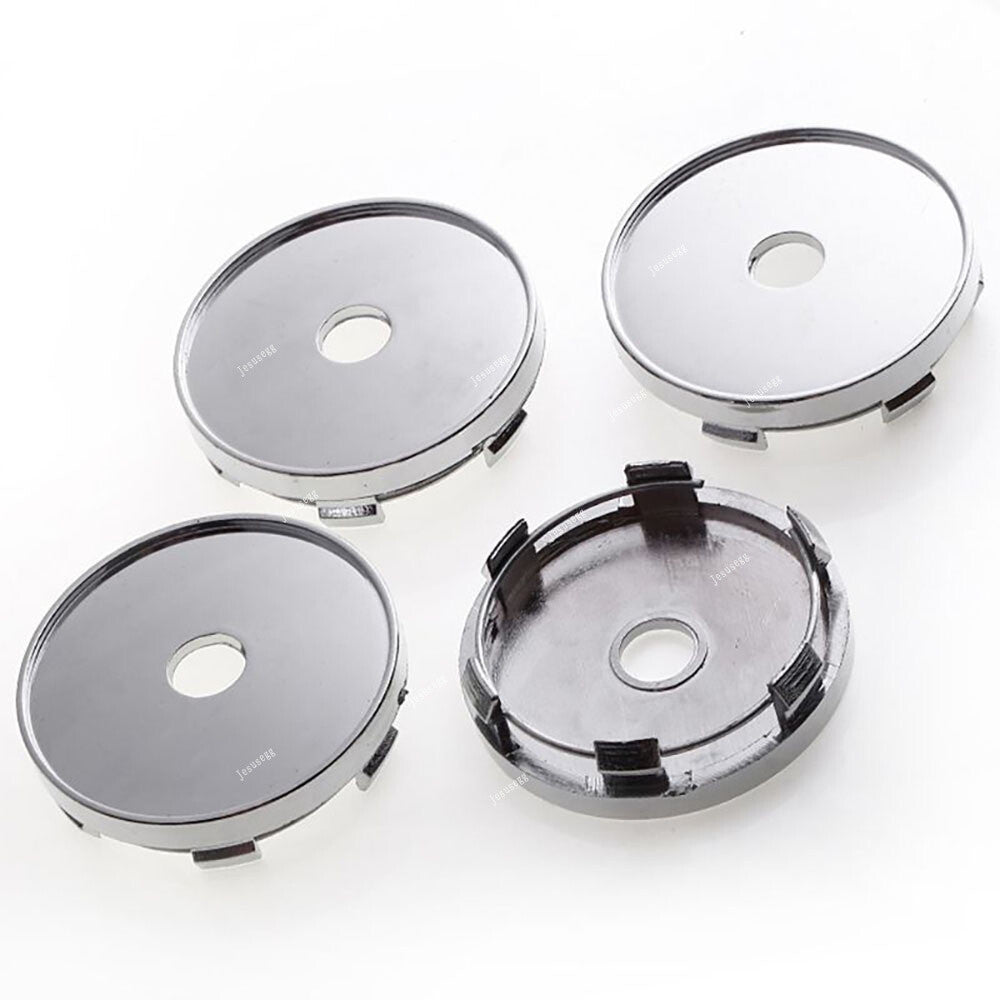 ya 1 7.4 4Pcs 60mm Silver Wheel Rim Center Hub Cap Cover Wheel Center Cap Cover Universal