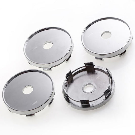 ya 1 7.4 4Pcs 60mm Silver Wheel Rim Center Hub Cap Cover Wheel Center Cap Cover Universal