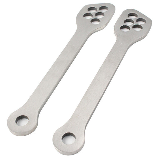 ya 4 6.17.2 Adjustable 0-5 Rear Lowering Link Kit for Kawasaki 250R EX250 EX300 Silver