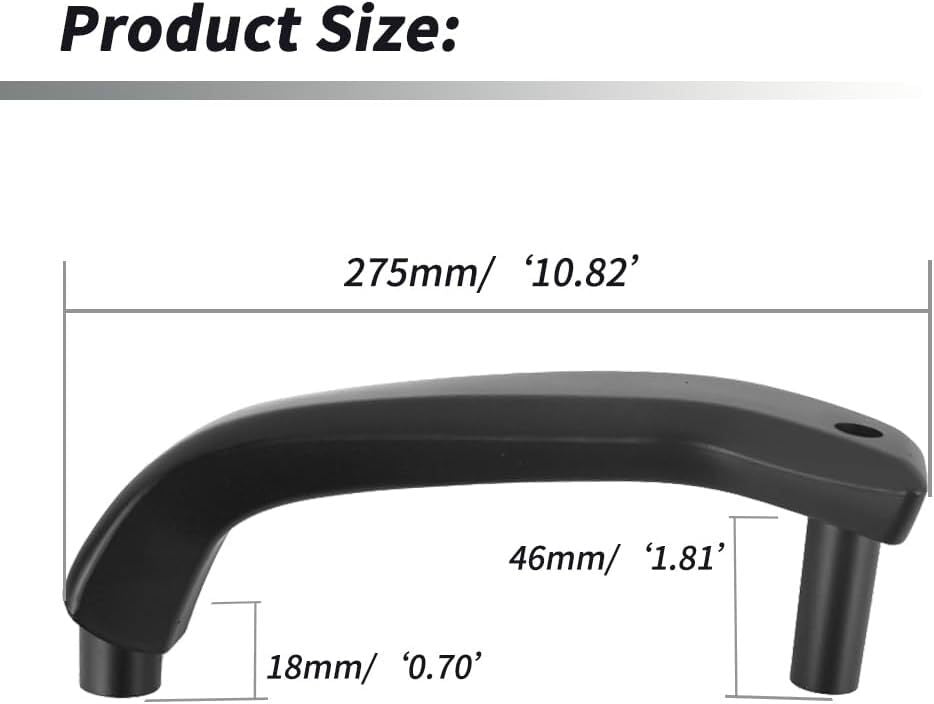 ya 11 6.6 One pair of interior front door handles for Ford Fiesta 2011 - 2020 manual windows 