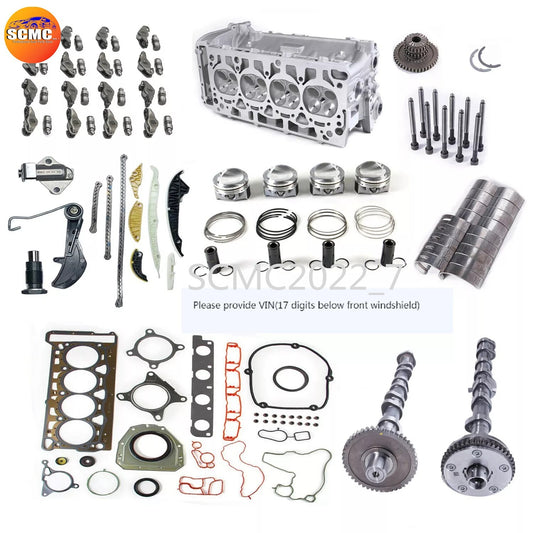 ya 27 7.2 2.0TCylinder Head Camshaft SetTiming Piston Kit for VW for AUDI CCTA CCZA CCZB CDAA
