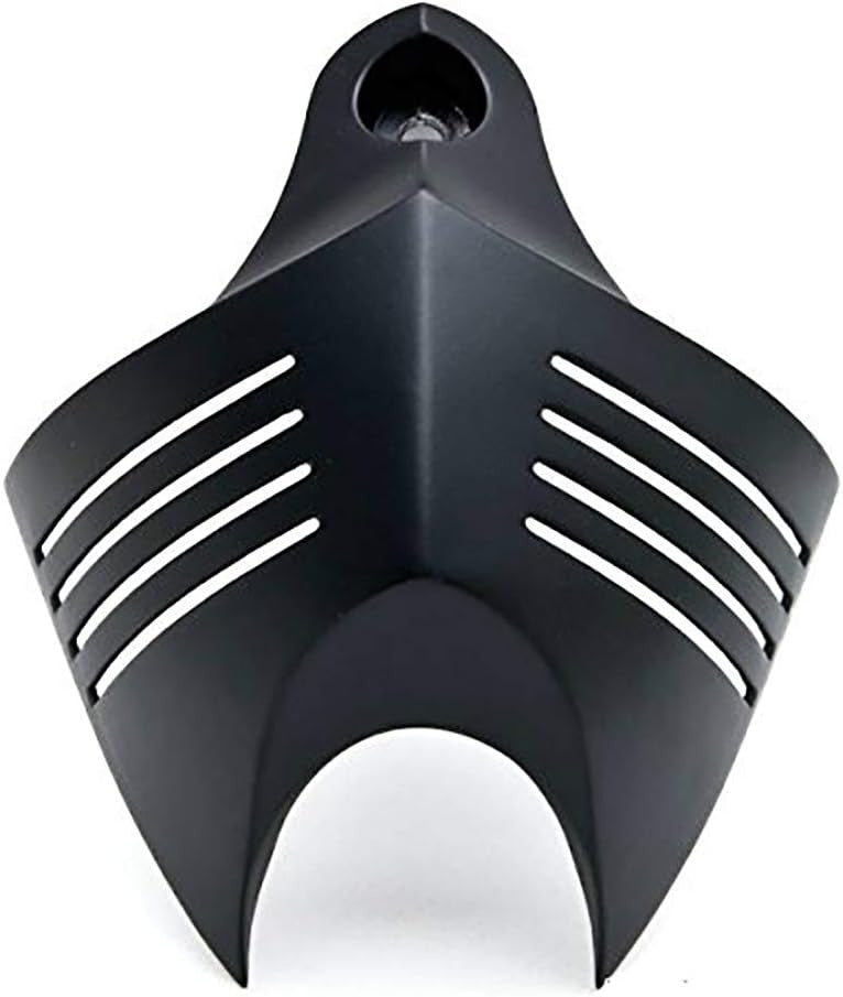 ya 5 8.7 Black motorcycle V-Shield grill horn cover set suitable for Harley Big Twins 1992-2013