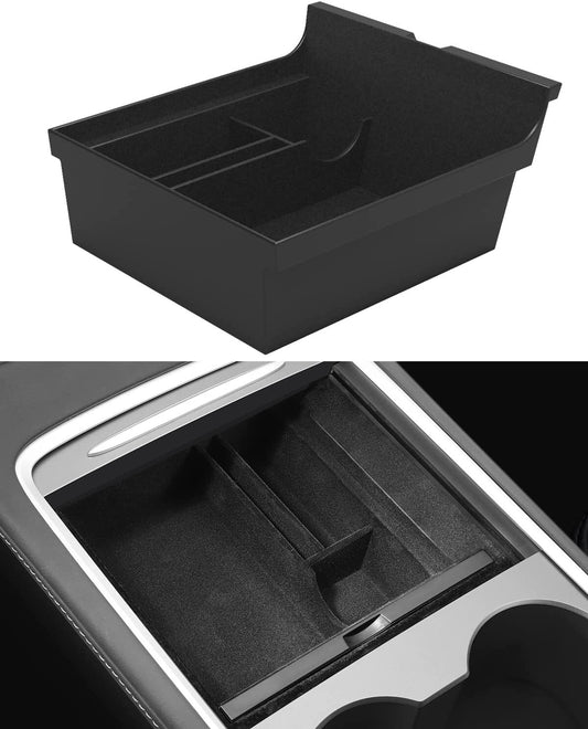 ya 8 5.26 Car Storage Box For 2021-2023 for Tesla Model 3/Y Center Console Organizer Tray