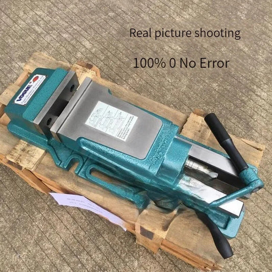 8-inch Vise CNC Flat Jaw Powerful Hydraulic Fixture Precision Double Force